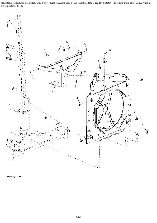 John Deere 332D Skid Steer Loader Parts Catalog (PC10139) A++ Repair